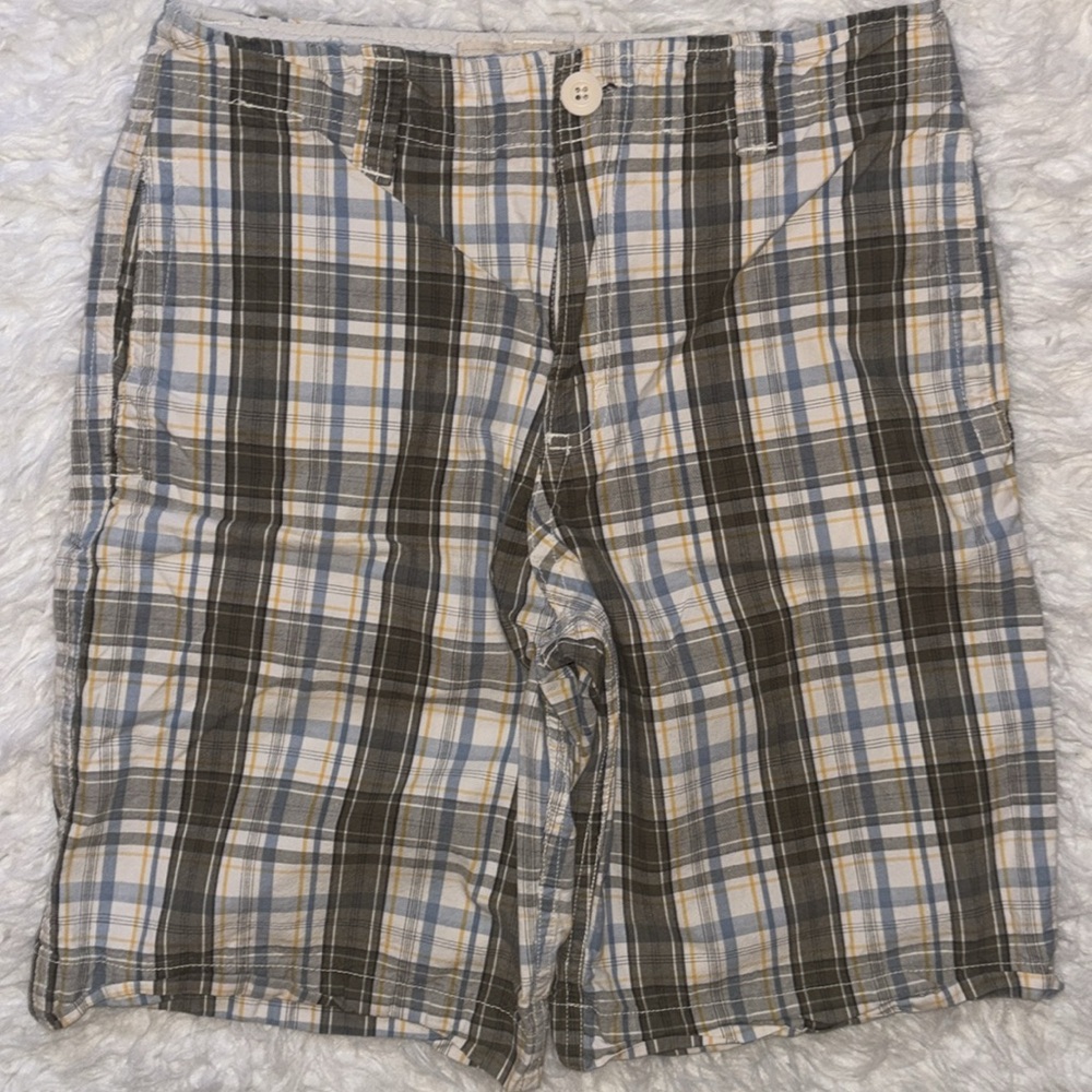 MENS- Mossimo Supply Co. Bermuda Plaid Shorts, Size 28